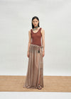 SWAYING 25 Spring/Summer Water-soluble Wool Round Neck Vest SW-SW25SS1T10C4-HZ Red Brown SW-SW25SS1T10C2
